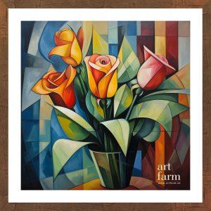 Cubist flower - CUB 002