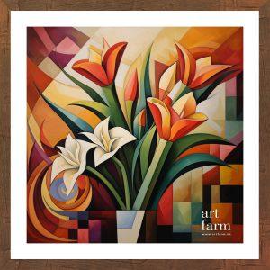 Cubist flower - CUB 003