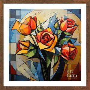 Cubist flower - CUB 004