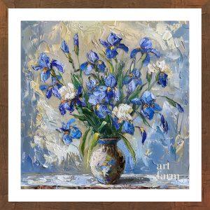 Iris flower vase - IRI 004