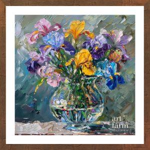 Iris flower vase - IRI 008