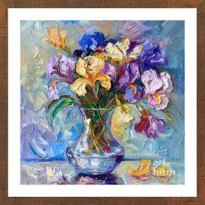 Iris flower vase - IRI 011