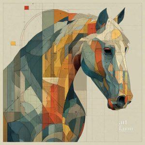 Ngựa - Cubism-CUB-008