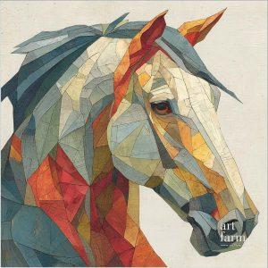 Ngựa - Cubism-CUB-010