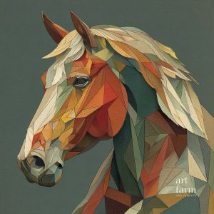 Ngựa - Cubism-CUB-012