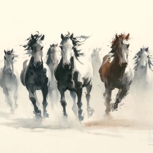 Ngựa - Ink-wash-INK-04