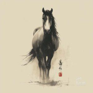 Ngựa - Ink-wash-INK-06